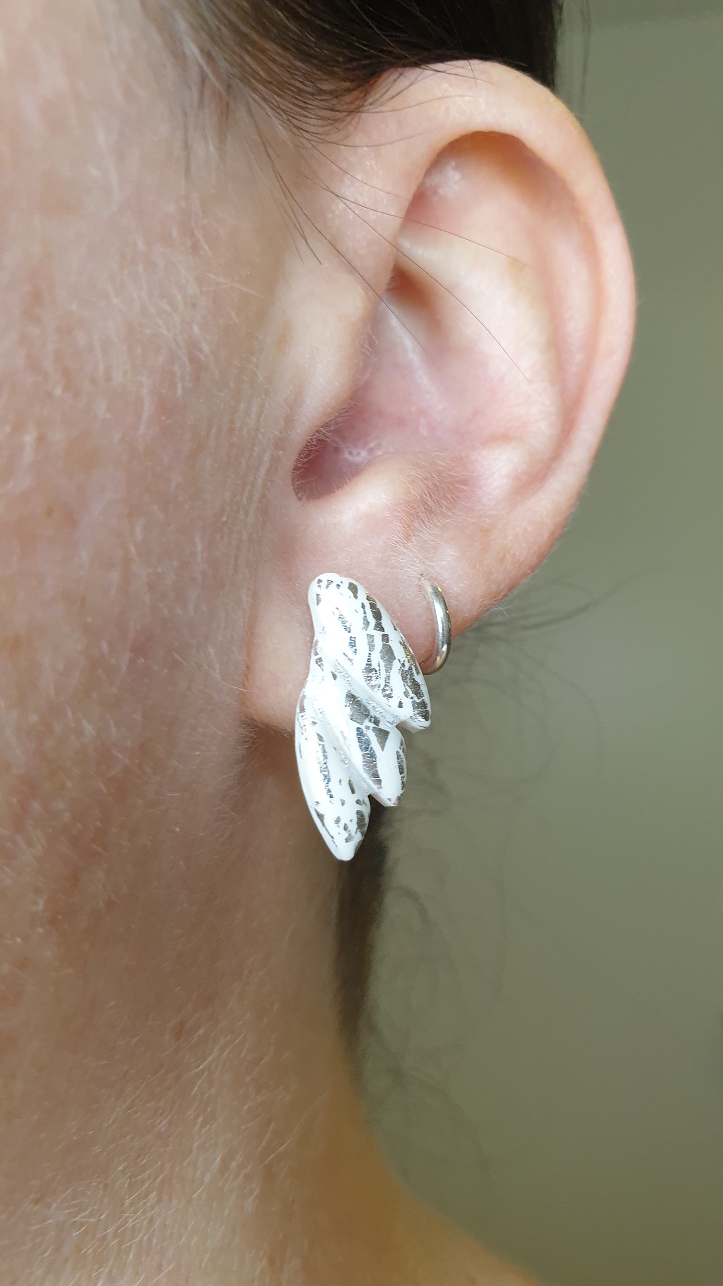 LITTLE ANGEL Ohrstecker, Metallic-Blau