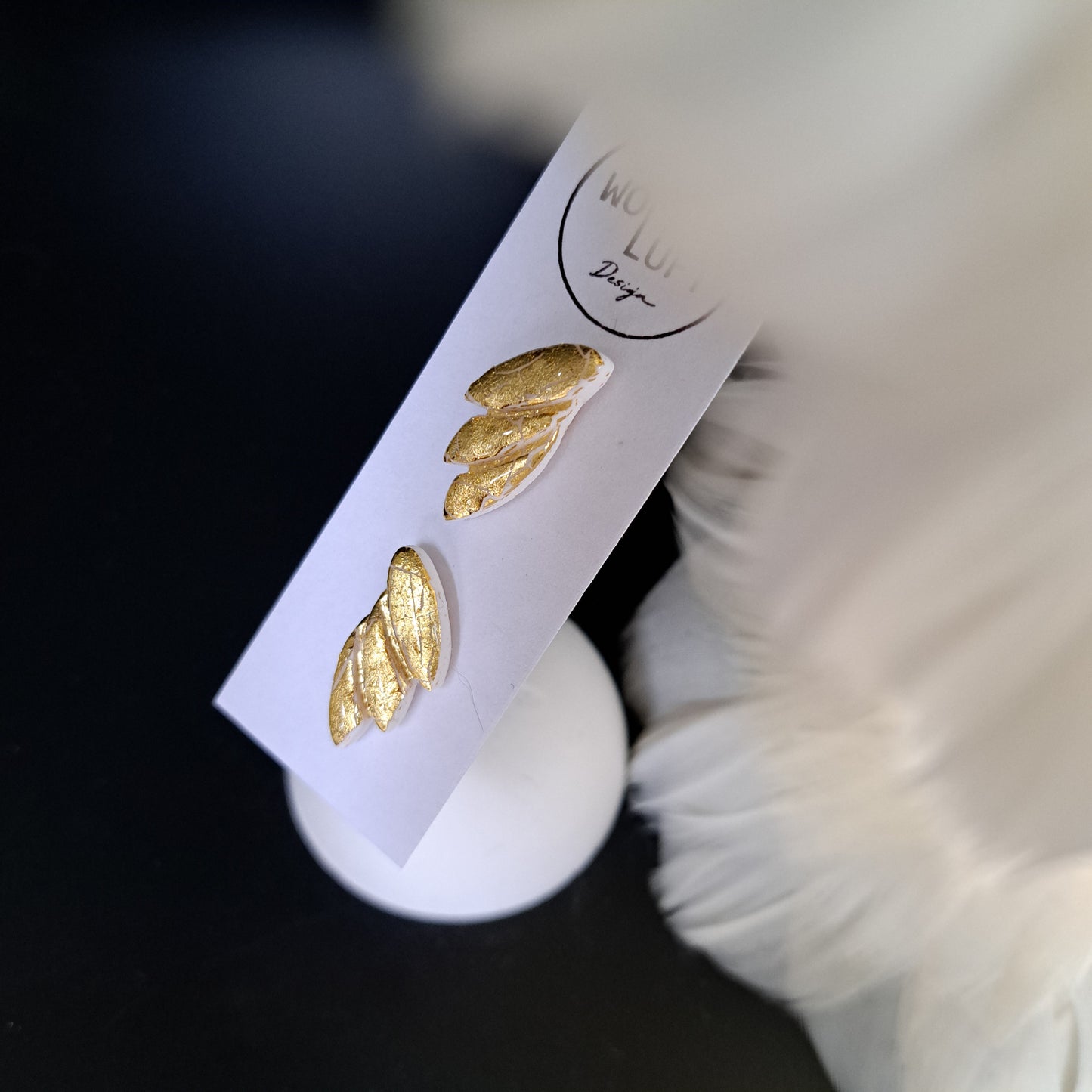 LITTLE ANGEL Ohrstecker, Metallic-Gold