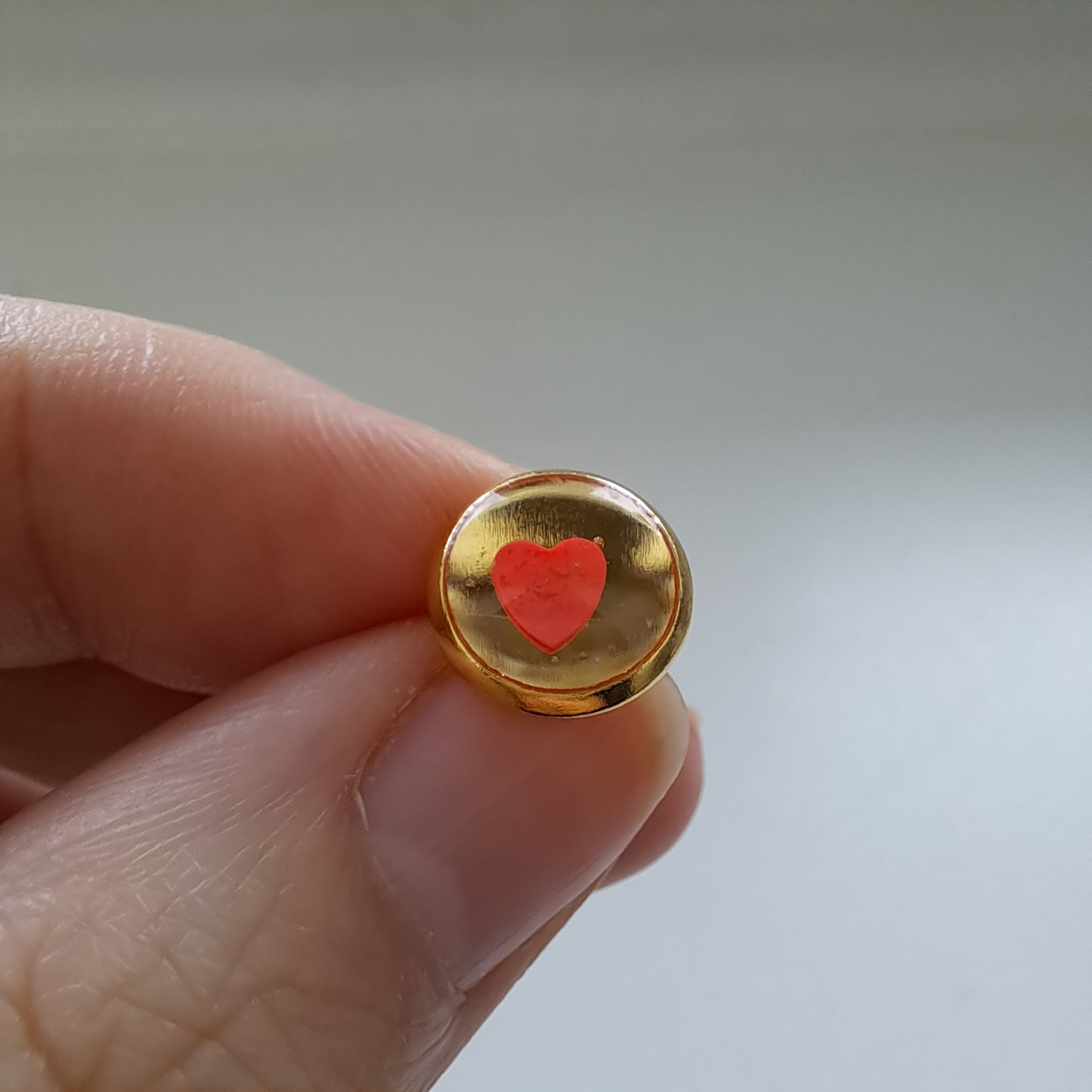 CONFETTI-HEART Ohrstecker, Pink/Gold