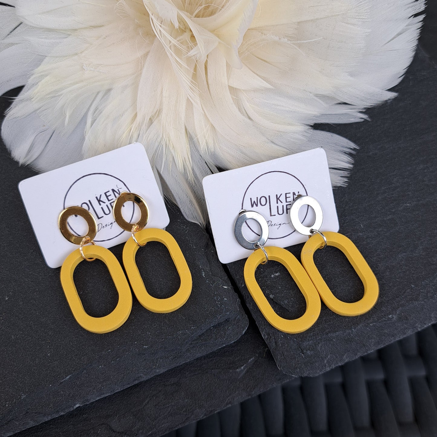 LINDA, Statement-Ohrhänger, diverse Farben/Gold oder Silber