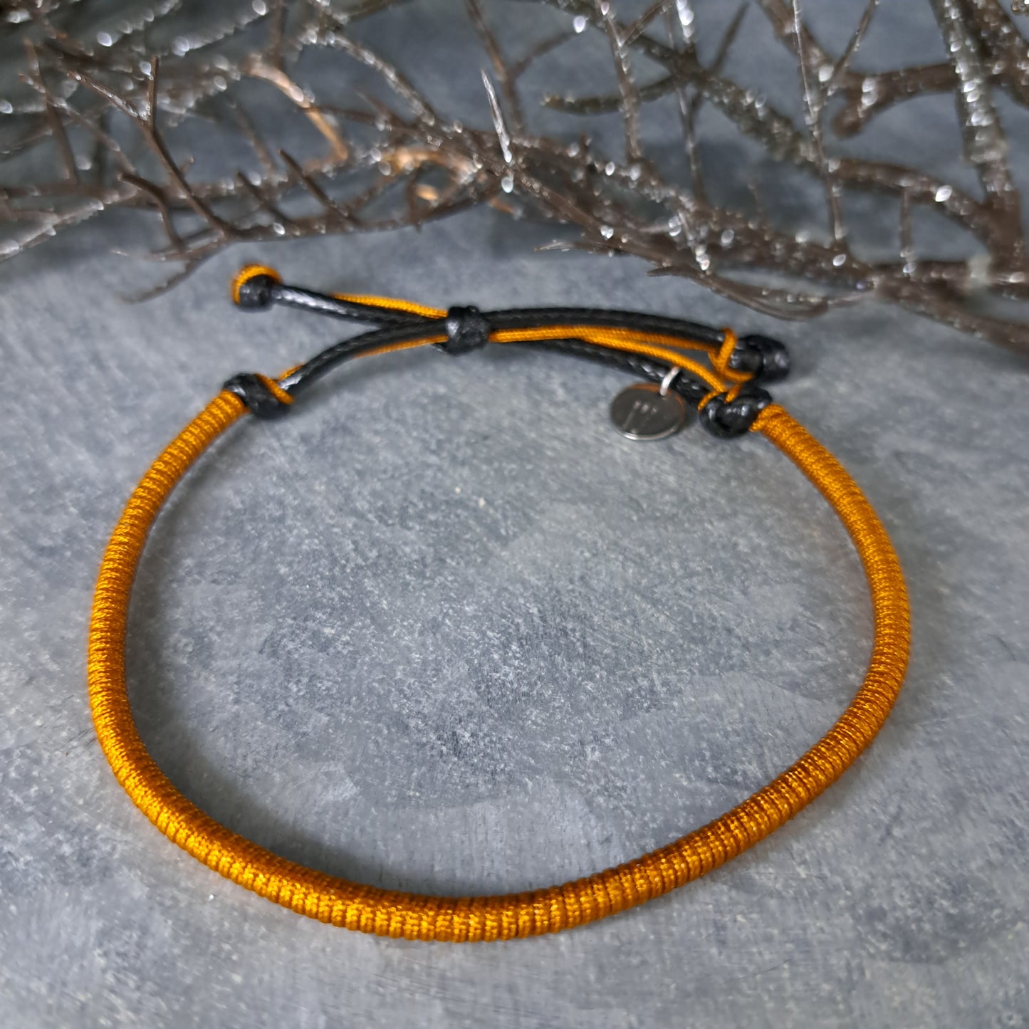 RON, bracelet, black/mustard