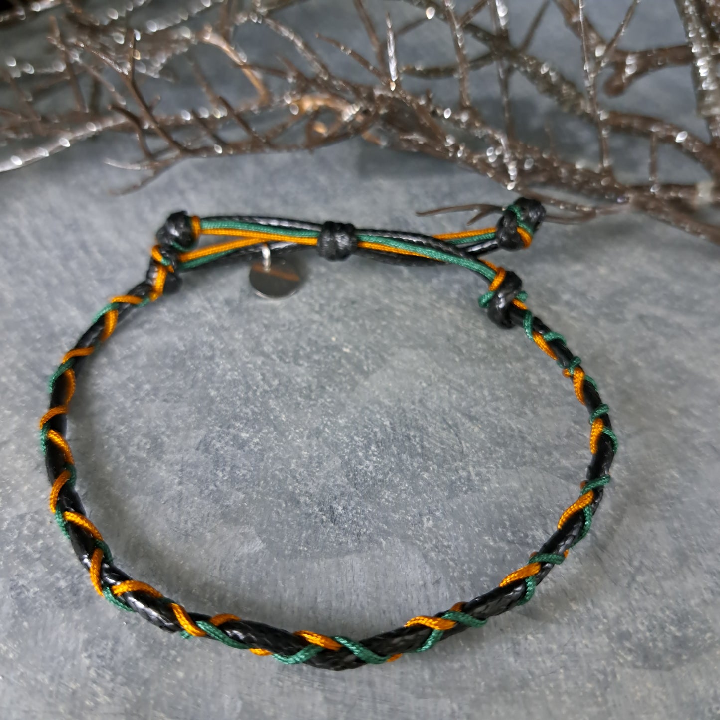 MIKE, bracelet, black/mustard/green